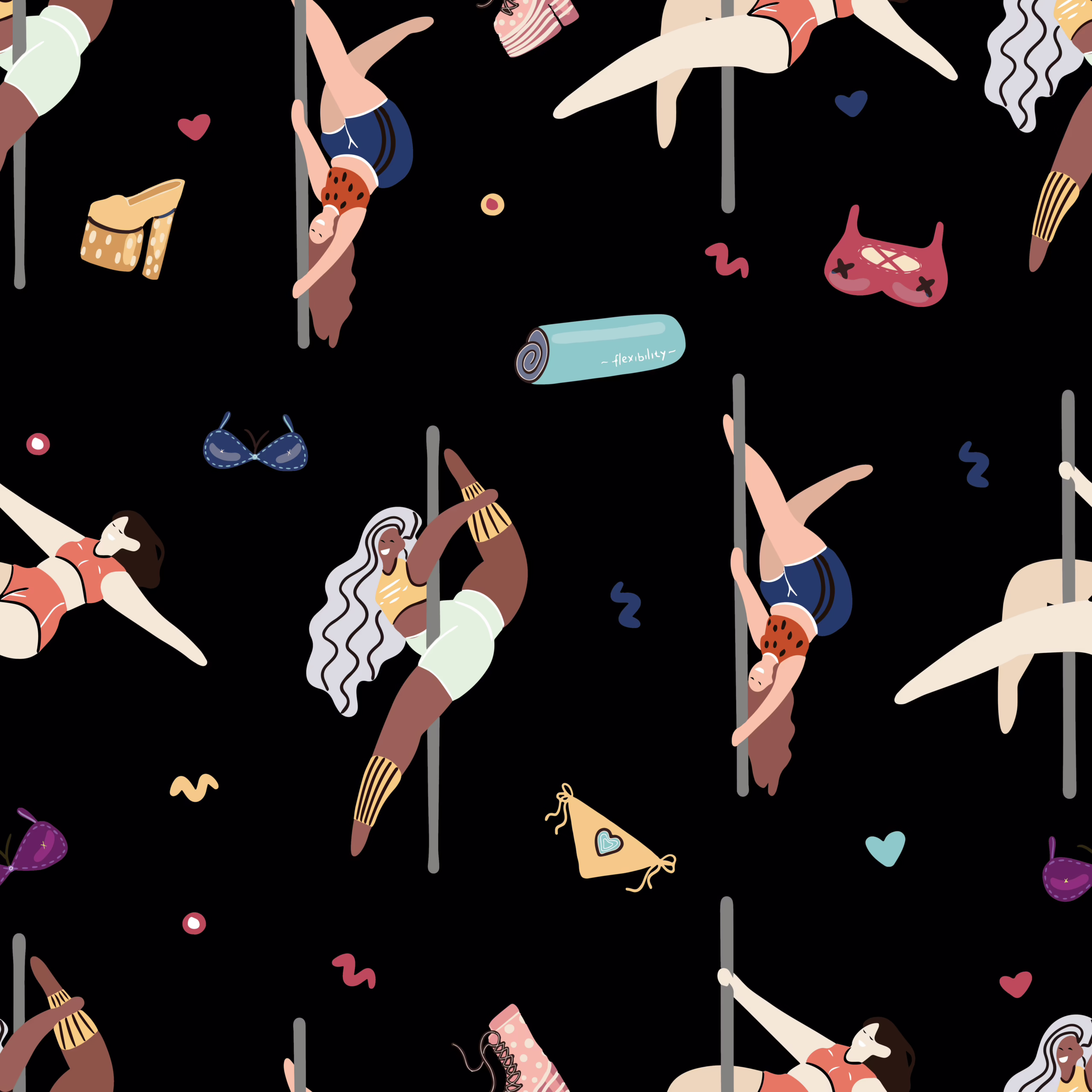 Hier sieht man die Trainerinen des UpsideDown Studios Bad Homburg nähe Frankfurt